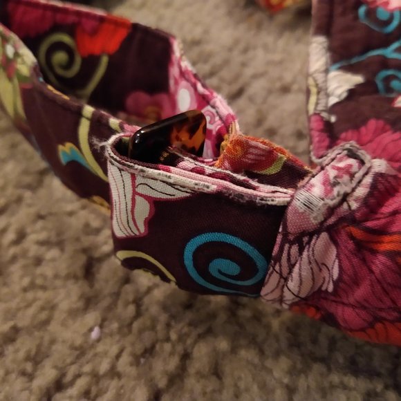 VERA BRADLEY - MOD FLORAL PINK PATTERN - SHOULDER BAG - USED CONDITION - Picture 5 of 7